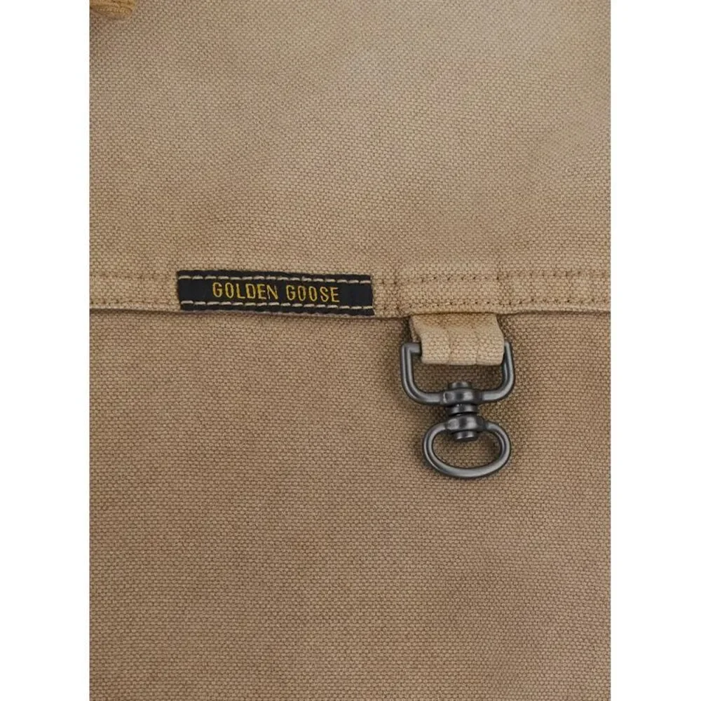 Golden Goose Men Reversible Jacket With Contrast In Beige Unisex